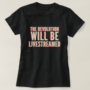 Camiseta A Revolução Será Transmitida Ao Vivo