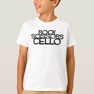 Camiseta A rocha Scissors o violoncelo