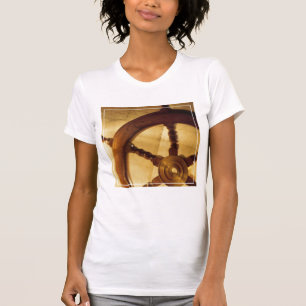 Camiseta A roda e o mapa dos navios