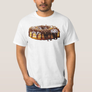 Camiseta A rosquinha decadente do SlipperyJoe cobria espess