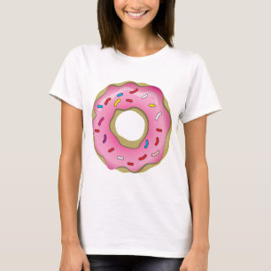 Camiseta A rosquinha saboroso com crosta de gelo e polvilha