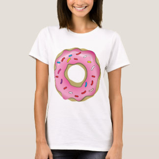 Camiseta A rosquinha saboroso com crosta de gelo e polvilha