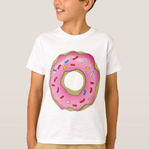 Camiseta A rosquinha saboroso com crosta de gelo e polvilha