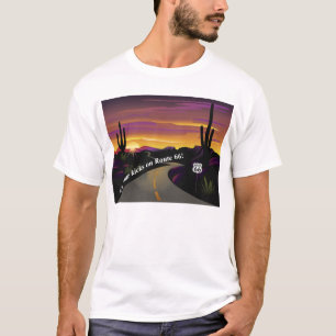 Camiseta A rota 66 obtem a seus pontapés o t-shirt básico