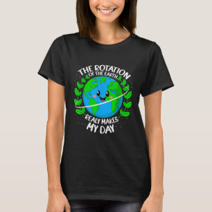 Camiseta A Rotação Da Terra Faz Meu Dia Começar
