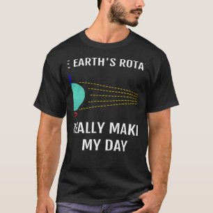 Camiseta A Rotação da Terra Realmente Faz a Minha Ciência d