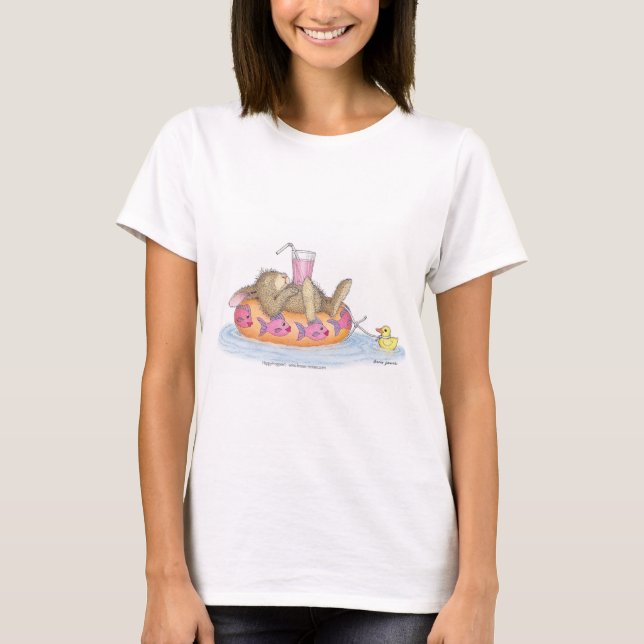 Camiseta A roupa das mulheres de HappyHoppers® (Frente)