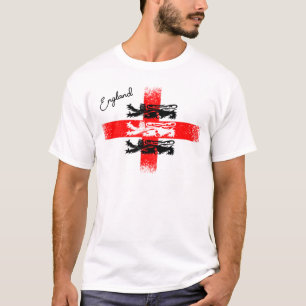 Camiseta A Rua angolana aflita George Flag com três leões