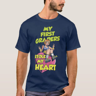 Camiseta A rua Roubou Meu Dia de os namorados Cardíaco Prim