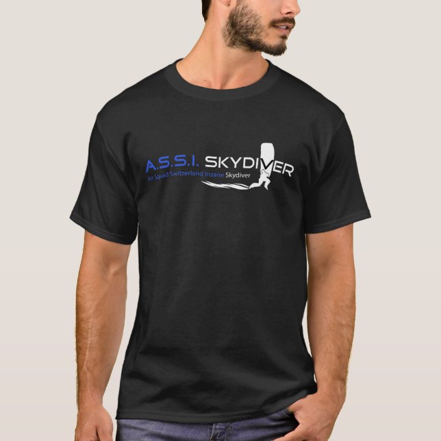 Camiseta A.S.S.I.Skydiver - If you never lived (Frente)