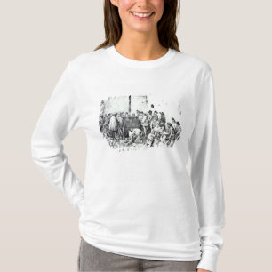 Camiseta A sala de aquecimento pública em Paris, 1840