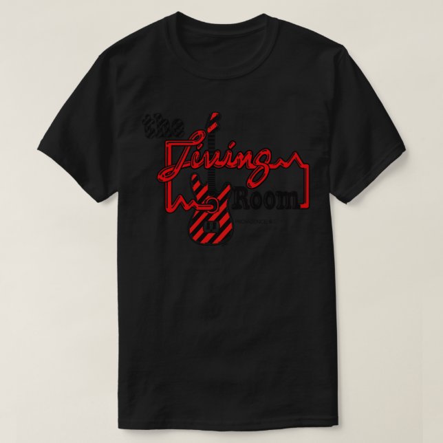 Camiseta A sala de estar fornece luz RI (Frente do Design)