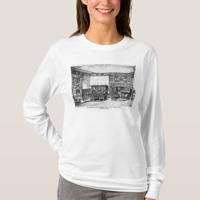 Camiseta A sala de jantar nos álamos (Frente)
