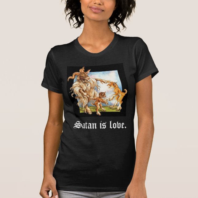 Camiseta A satã é amor (Frente)