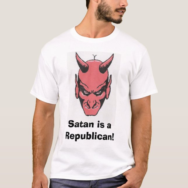 Camiseta A satã é um republicano! (Frente)