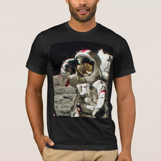 Camiseta A saudação de um herói de Apollo 17 II (Frente)