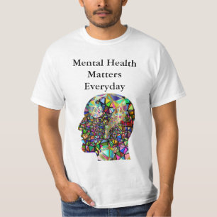Camiseta A saúde mental importa T-Camisa-Homens