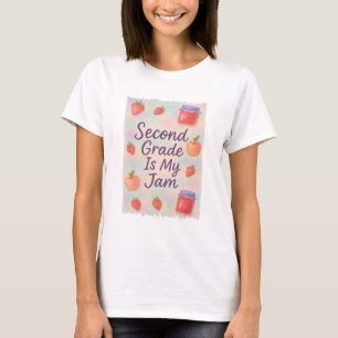 Camiseta A Segunda Série é Minha Geleia Cute Morango Volta