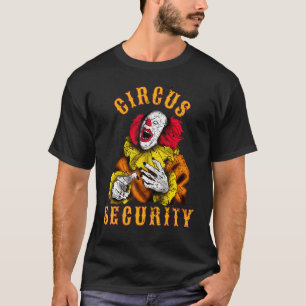 Camiseta A Segurança do Circo Cala Figurino Uniforme Hallow