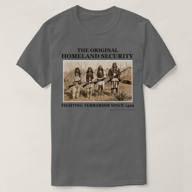 Camiseta A Segurança Nacional Original Combater o Terrorism (Frente do Design)