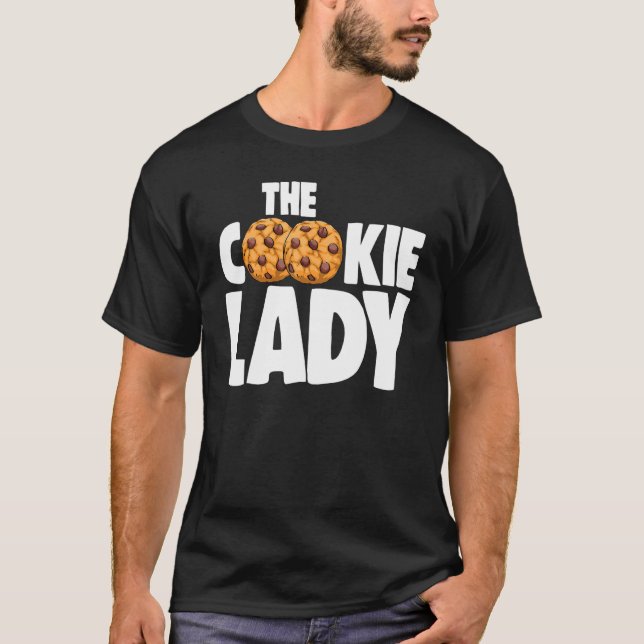 Camiseta A Senhora Cookie Baking Love Choco Chip Cookie Mul (Frente)