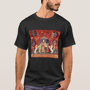 Camiseta A Senhora e o Unicórnio La Dame la licorne Medieva