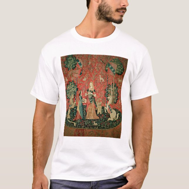 Camiseta A senhora e o unicórnio: 'Smell (Frente)