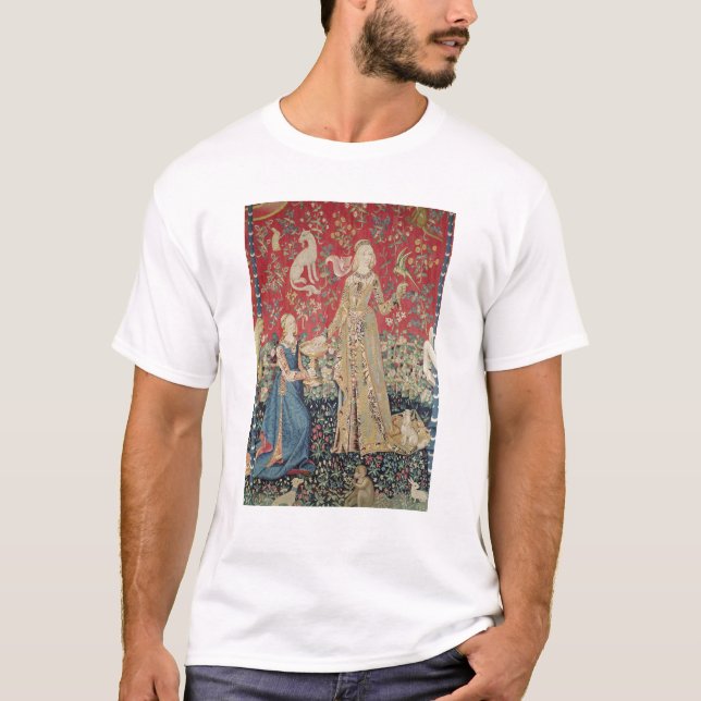 Camiseta A senhora e o unicórnio: 'Taste (Frente)
