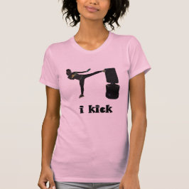 Camiseta A senhora Kickboxer/mim retrocede