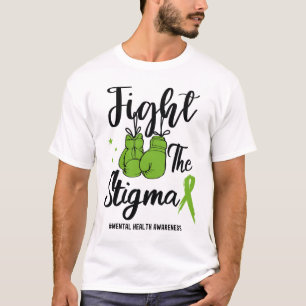 Camiseta A Sensibilização Para A Saúde Mental Do Estigma Po