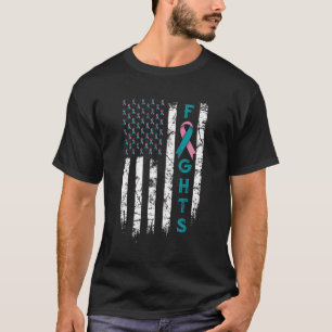 Camiseta A Sensibilização para o Combatente de Bandeiras do