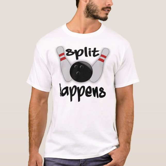 Camiseta A separação acontece t-shirt leves (Frente)