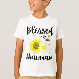 Camiseta A Ser Chamada De Mawmaw Mulheres Floral Dia de as