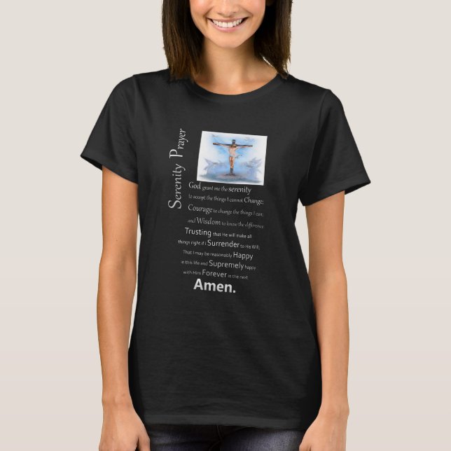 Camiseta A Serenidade Oradora Jesus Cruza (Frente)