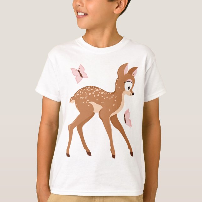 Camiseta A série da floresta fawns a menina dos cervos do (Frente)