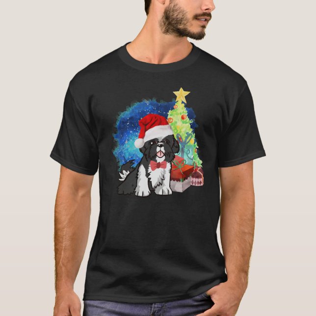 Camiseta A Shih Tzu Christmas (Frente)