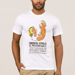 Camiseta A sífilis congenital é evitável