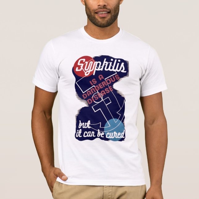 Camiseta A sífilis é uma doença perigosa (Frente)