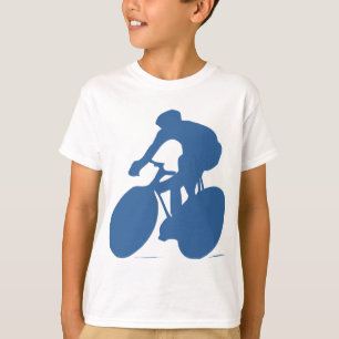 Camiseta A silhueta do ciclista caçoa o t-shirt