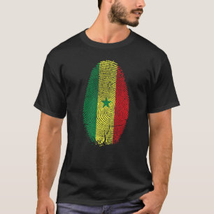 Camiseta A Sinalizador Do Senegal Está No Meu Dna Para Sene