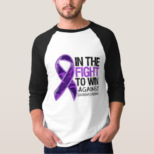 Camiseta A síndrome de Sjogren - luta a ganhar