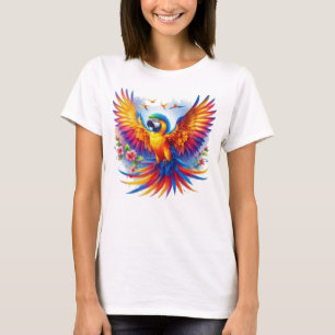 Camiseta A Sinfonia do papagaio vibrante