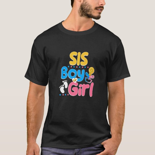 Camiseta A Sis Rosa ou Azul ama-te a melhor Irmã de Si. (Frente)
