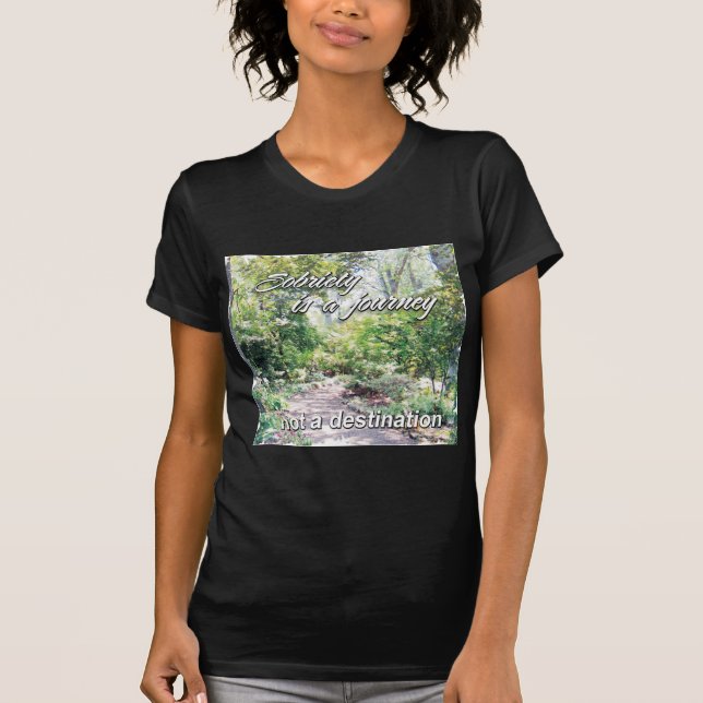 Camiseta a sobriedade é uma viagem (Frente)