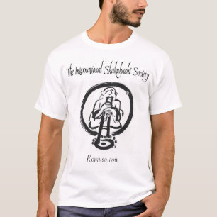Camiseta A sociedade internacional de Shakuhachi
