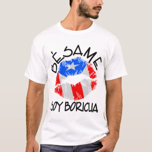 Camiseta A soja Boricua de Besame beija-me que eu sou
