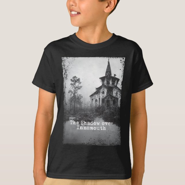 Camiseta A sombra sobre a nave afável Cthulhu Mythos (Frente)