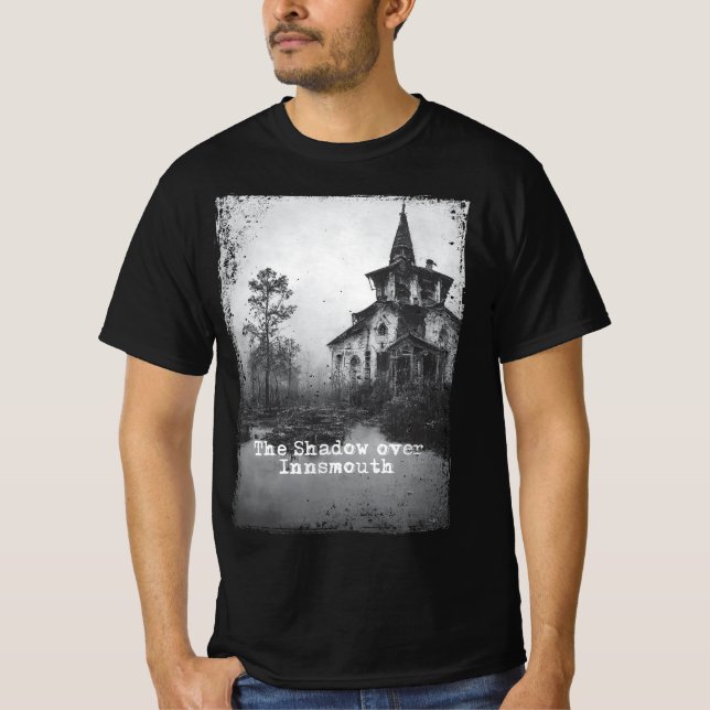 Camiseta A sombra sobre a nave afável Cthulhu Mythos (Frente)