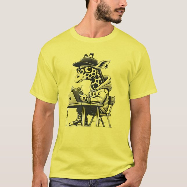 Camiseta A studious giraffe2 (Frente)