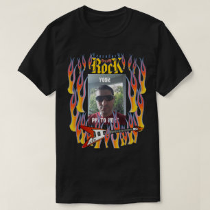 Camiseta A SUA FOTO AQUI É Lendária Rock HD